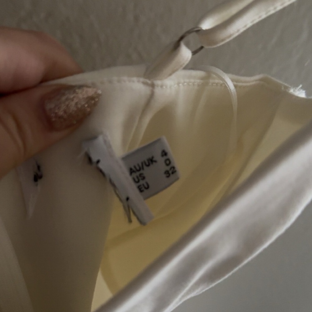 Princess Polly Novella Mini Dress White - Picture 3 of 3